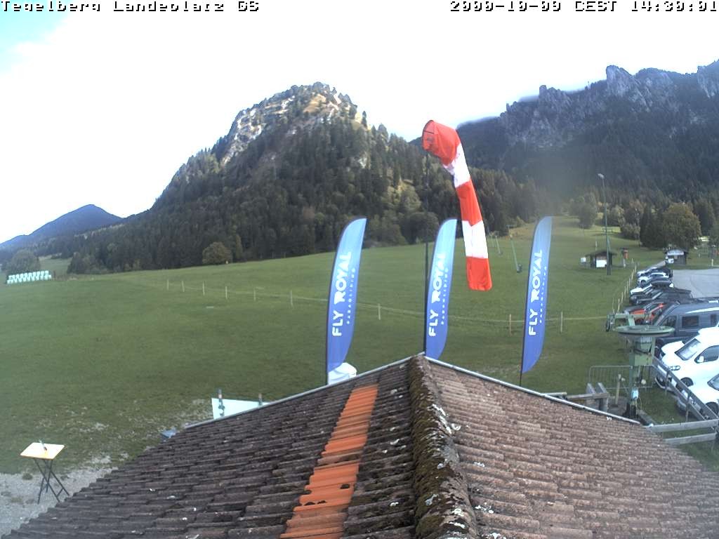 Archiv Foto Webcam Schwangau: Landeplatz am Tegelberg