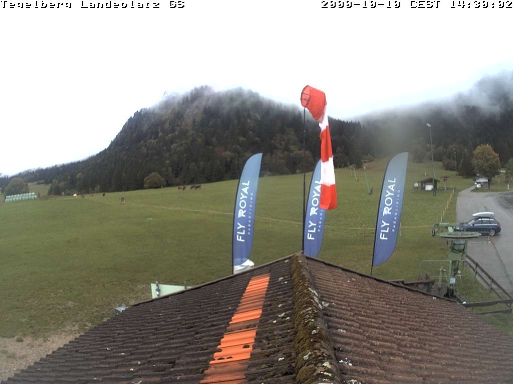 Archiv Foto Webcam Schwangau: Landeplatz am Tegelberg