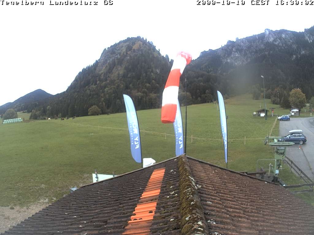 Archiv Foto Webcam Schwangau: Landeplatz am Tegelberg