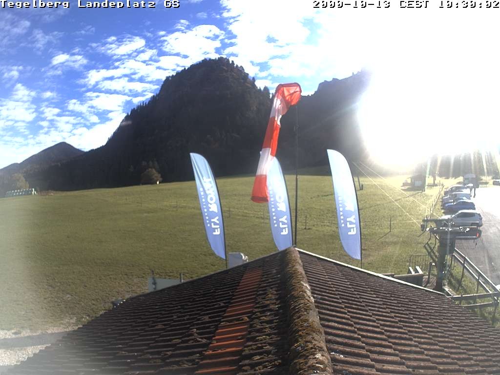 Archiv Foto Webcam Schwangau: Landeplatz am Tegelberg