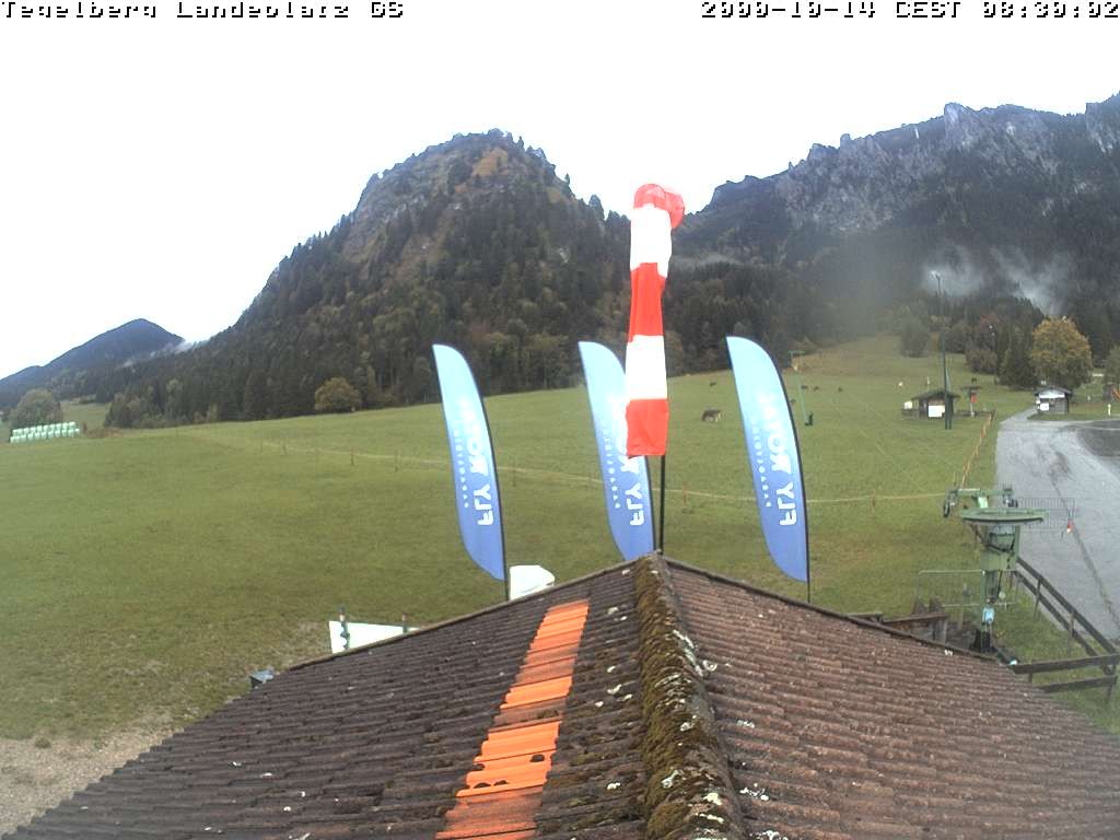 Archiv Foto Webcam Schwangau: Landeplatz am Tegelberg