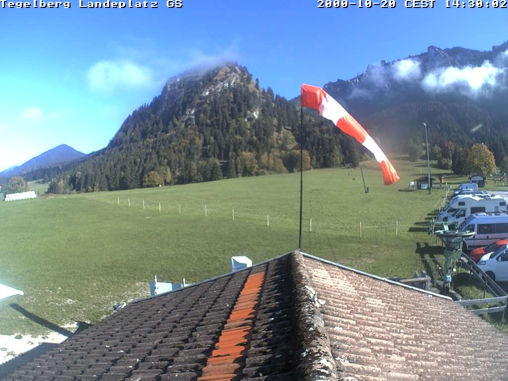 Archiv Foto Webcam Schwangau: Landeplatz am Tegelberg