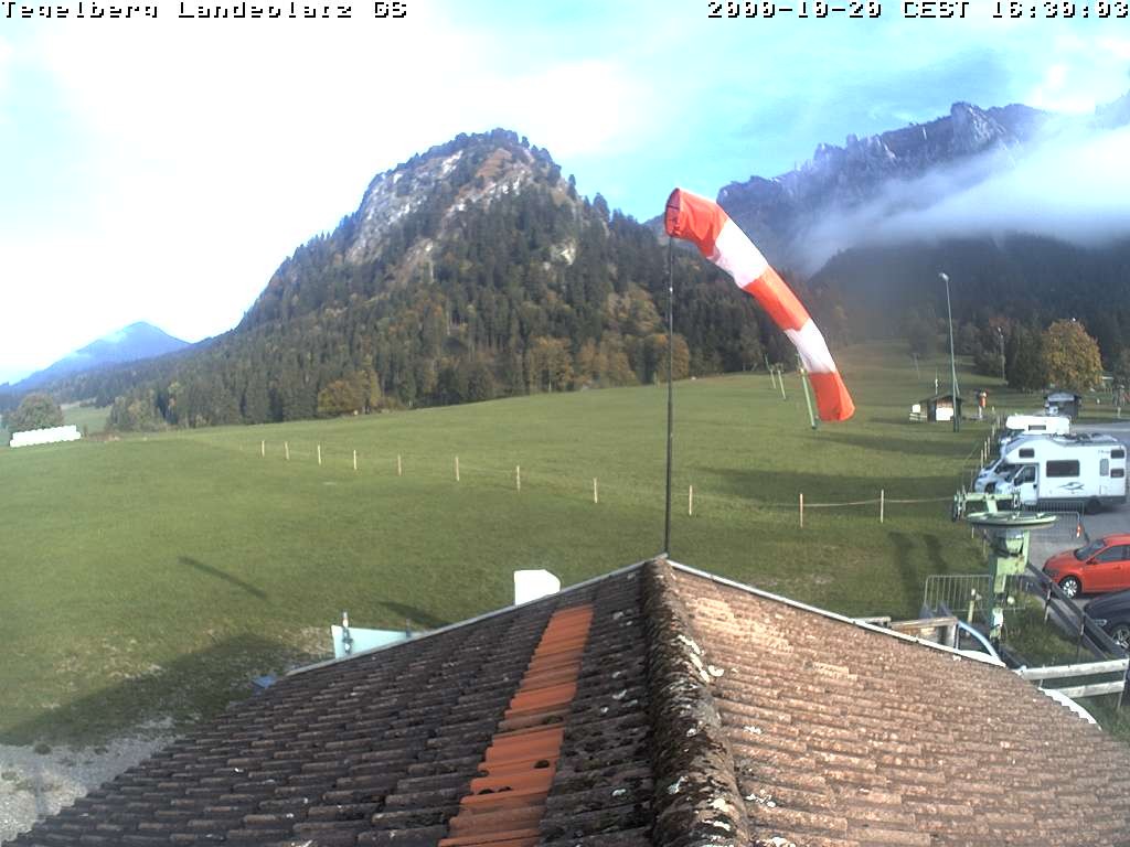 Archiv Foto Webcam Schwangau: Landeplatz am Tegelberg