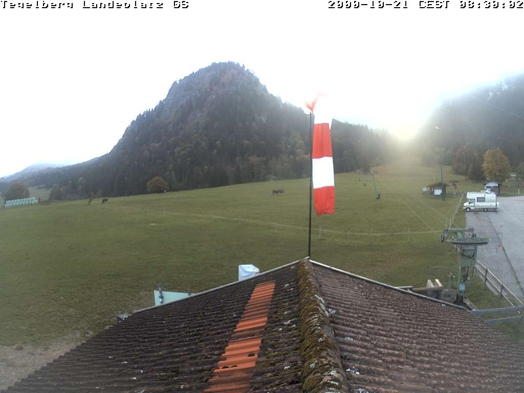 Archiv Foto Webcam Schwangau: Landeplatz am Tegelberg
