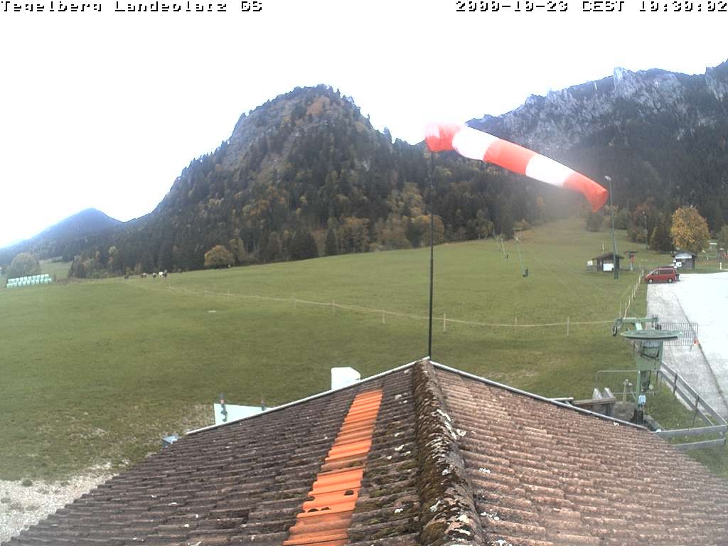 Archiv Foto Webcam Schwangau: Landeplatz am Tegelberg