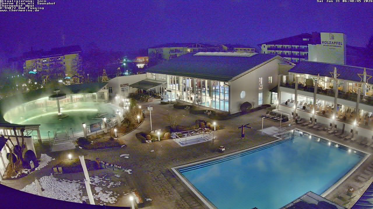 Archiv Foto Webcam Bad Füssing: Therme 1