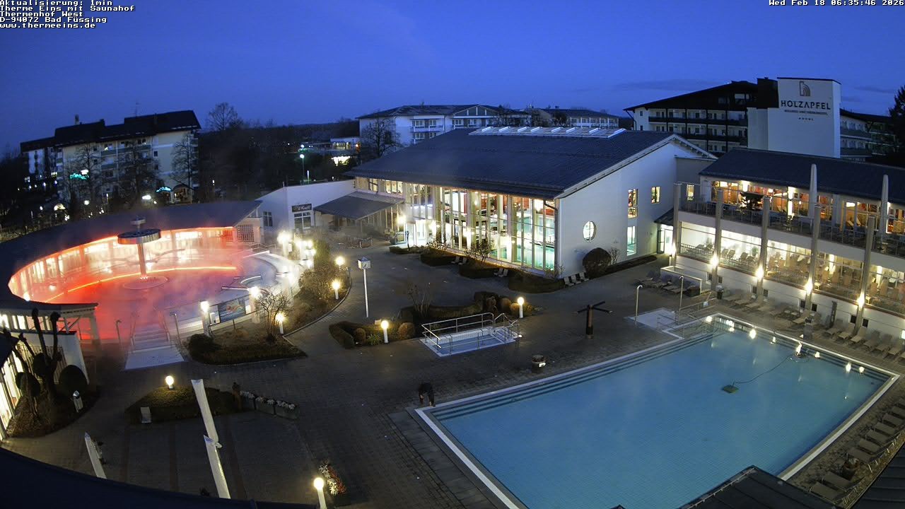 Archiv Foto Webcam Bad Füssing: Therme 1