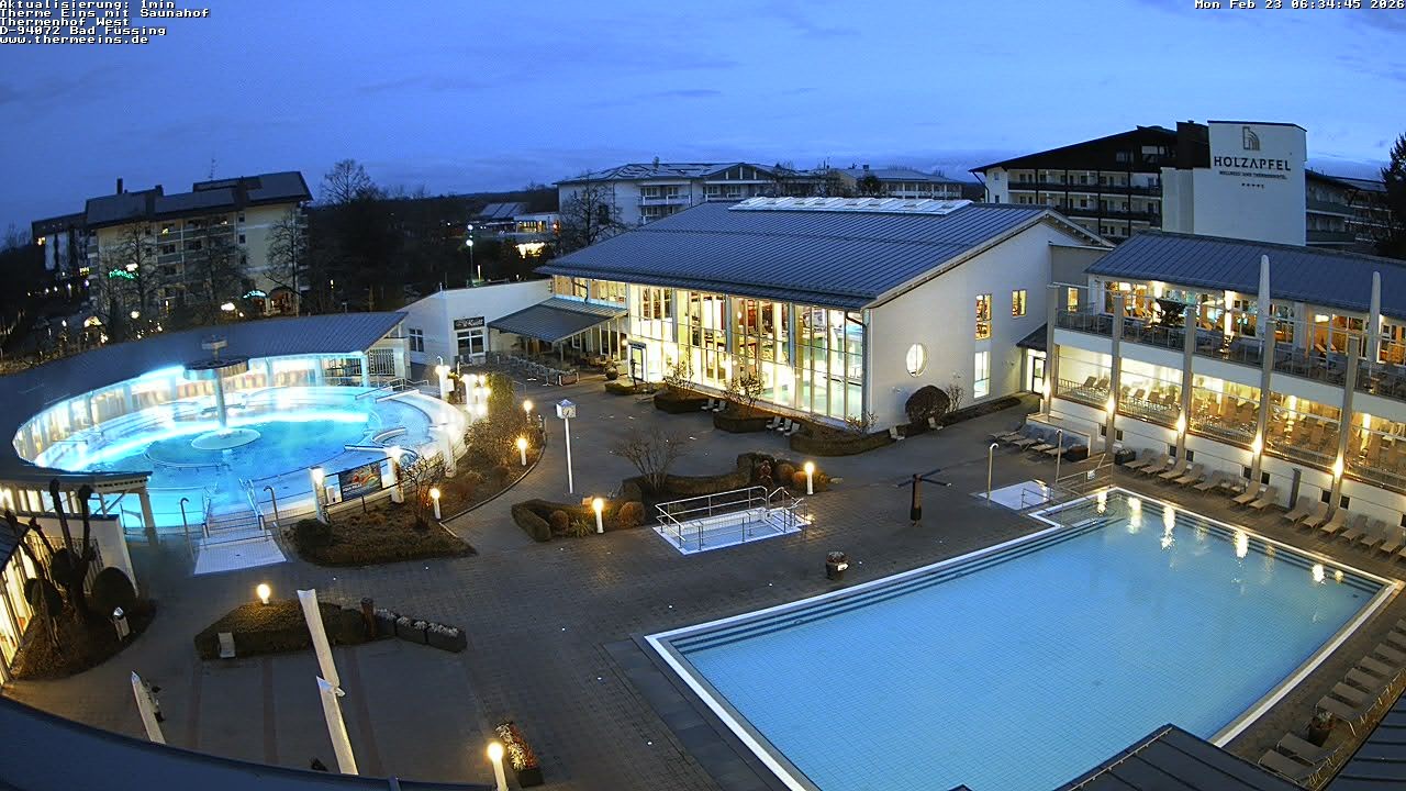 Archiv Foto Webcam Bad Füssing: Therme 1