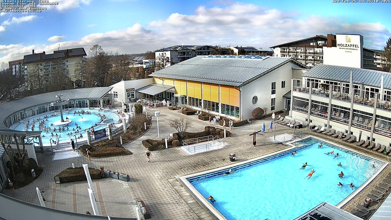 Archiv Foto Webcam Bad Füssing: Therme 1