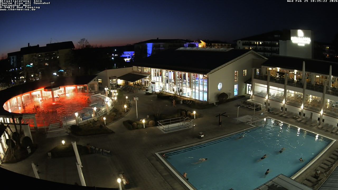 Archiv Foto Webcam Bad Füssing: Therme 1