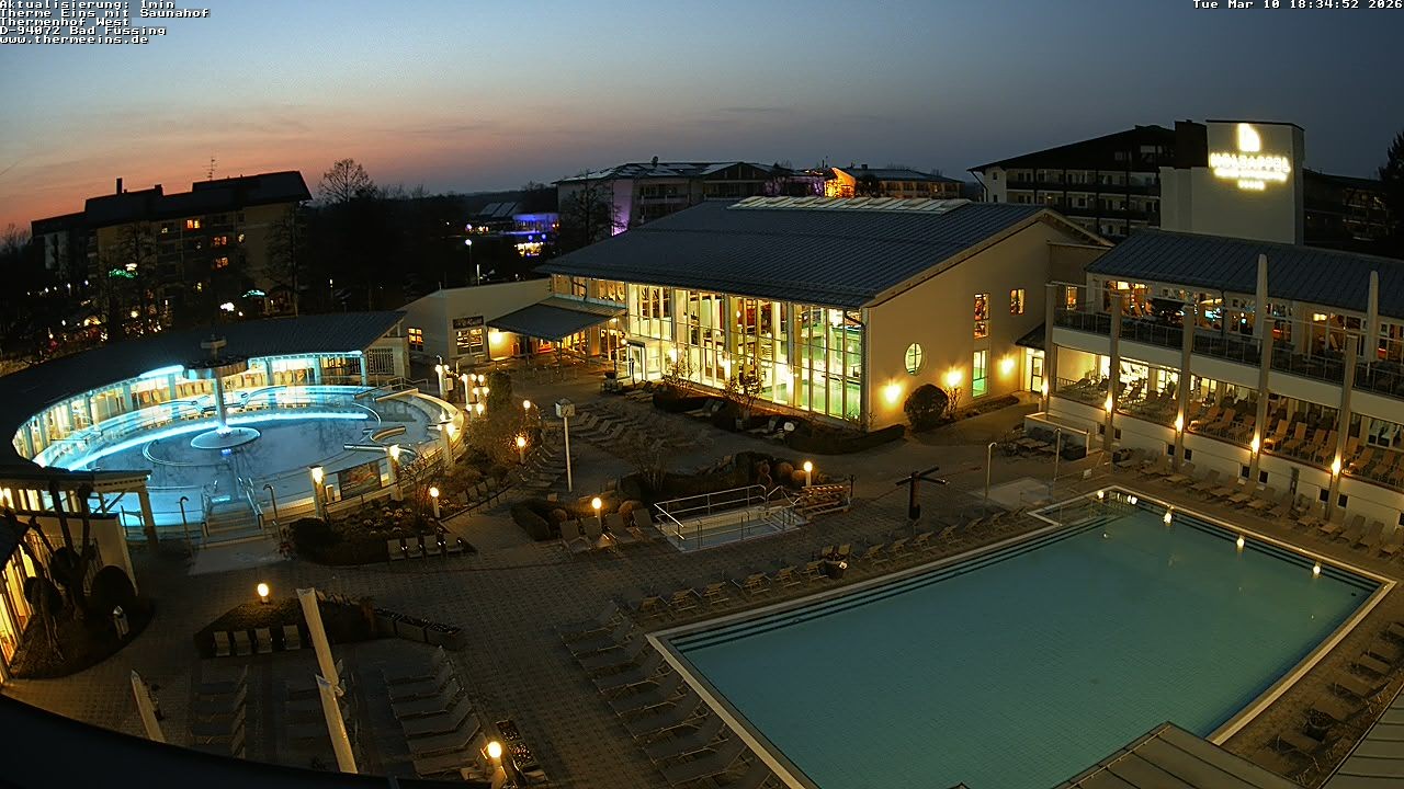 Archiv Foto Webcam Bad Füssing: Therme 1