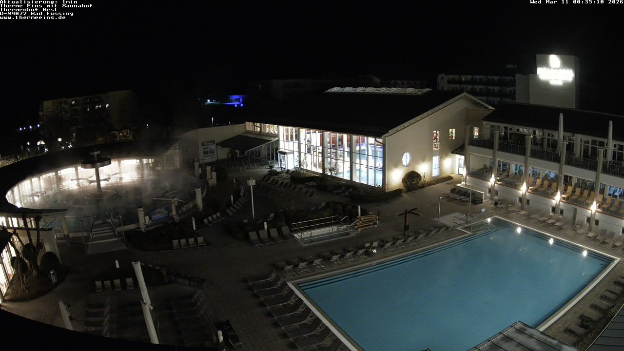 Archiv Foto Webcam Bad Füssing: Therme 1