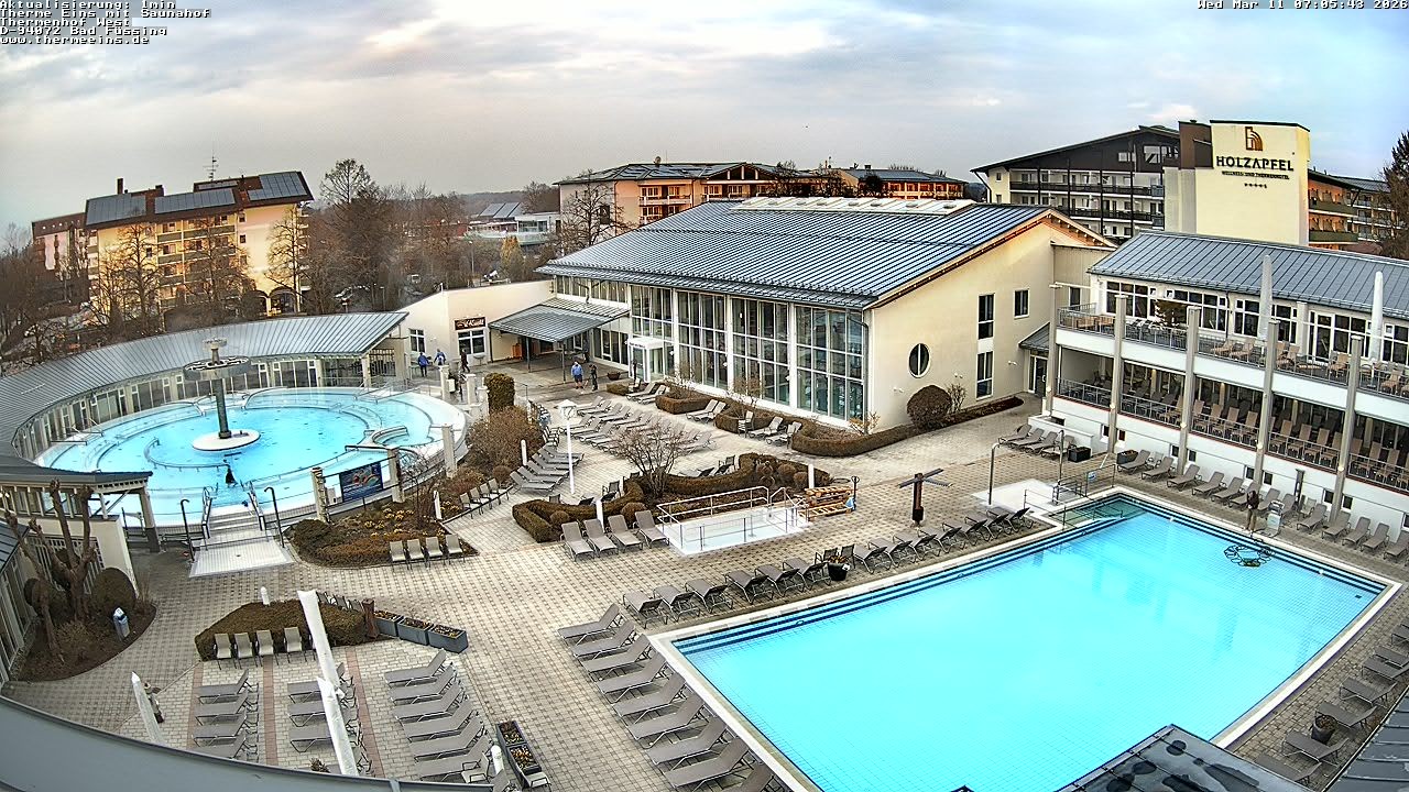 Archiv Foto Webcam Bad Füssing: Therme 1