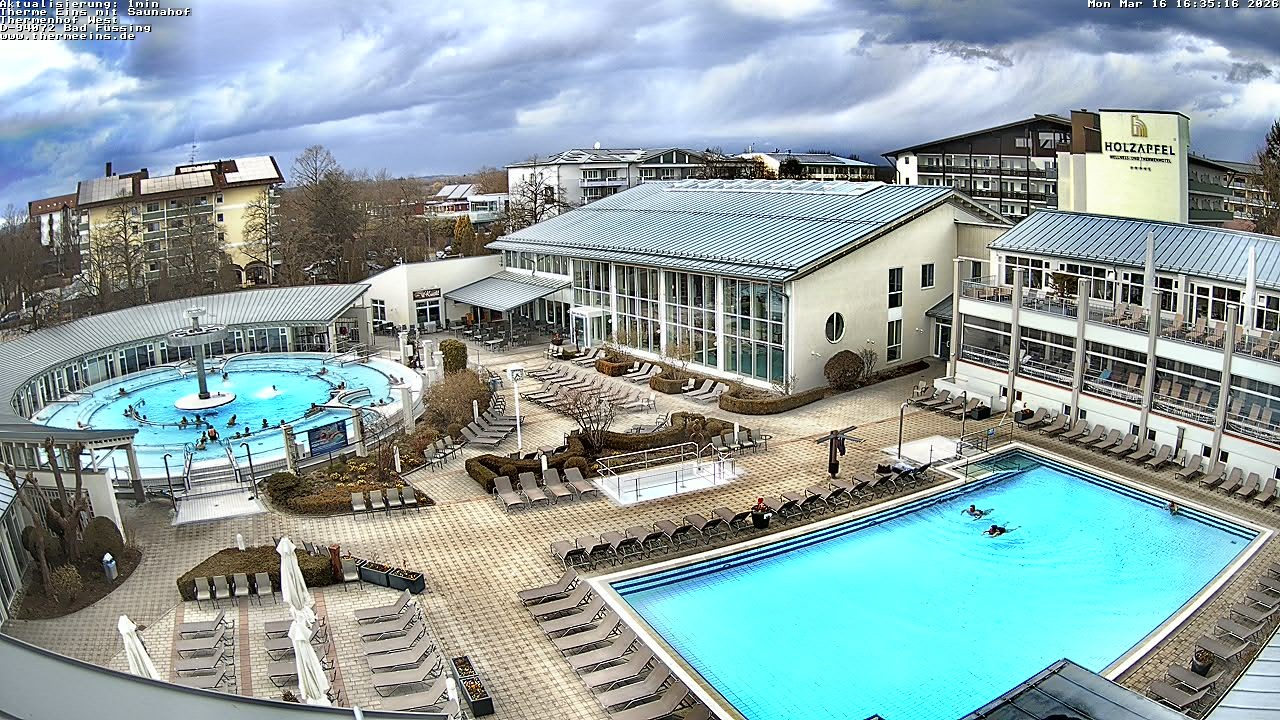 Archiv Foto Webcam Bad Füssing: Therme 1
