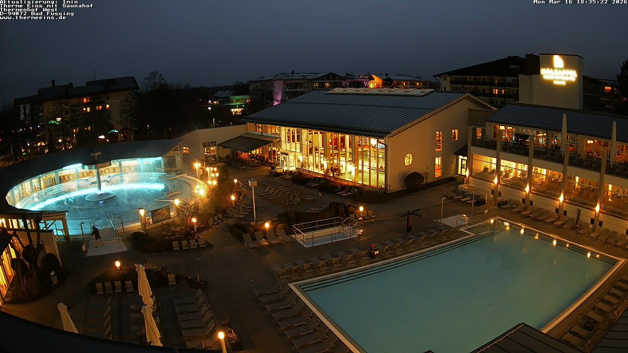 Archiv Foto Webcam Bad Füssing: Therme 1