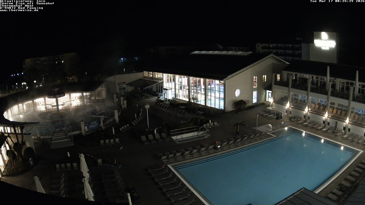 Archiv Foto Webcam Bad Füssing: Therme 1