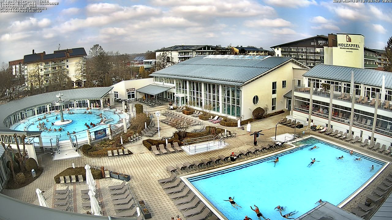 Archiv Foto Webcam Bad Füssing: Therme 1