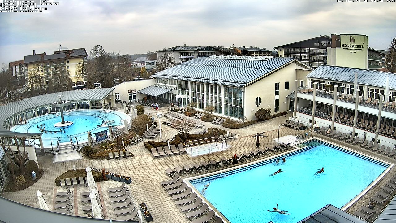 Archiv Foto Webcam Bad Füssing: Therme 1