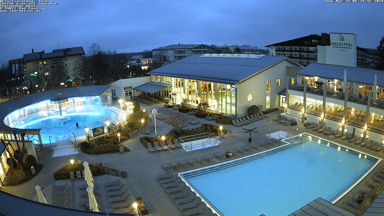 Archiv Foto Webcam Bad Füssing: Therme 1