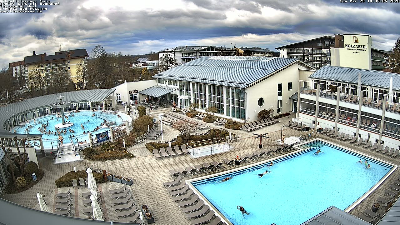 Archiv Foto Webcam Bad Füssing: Therme 1
