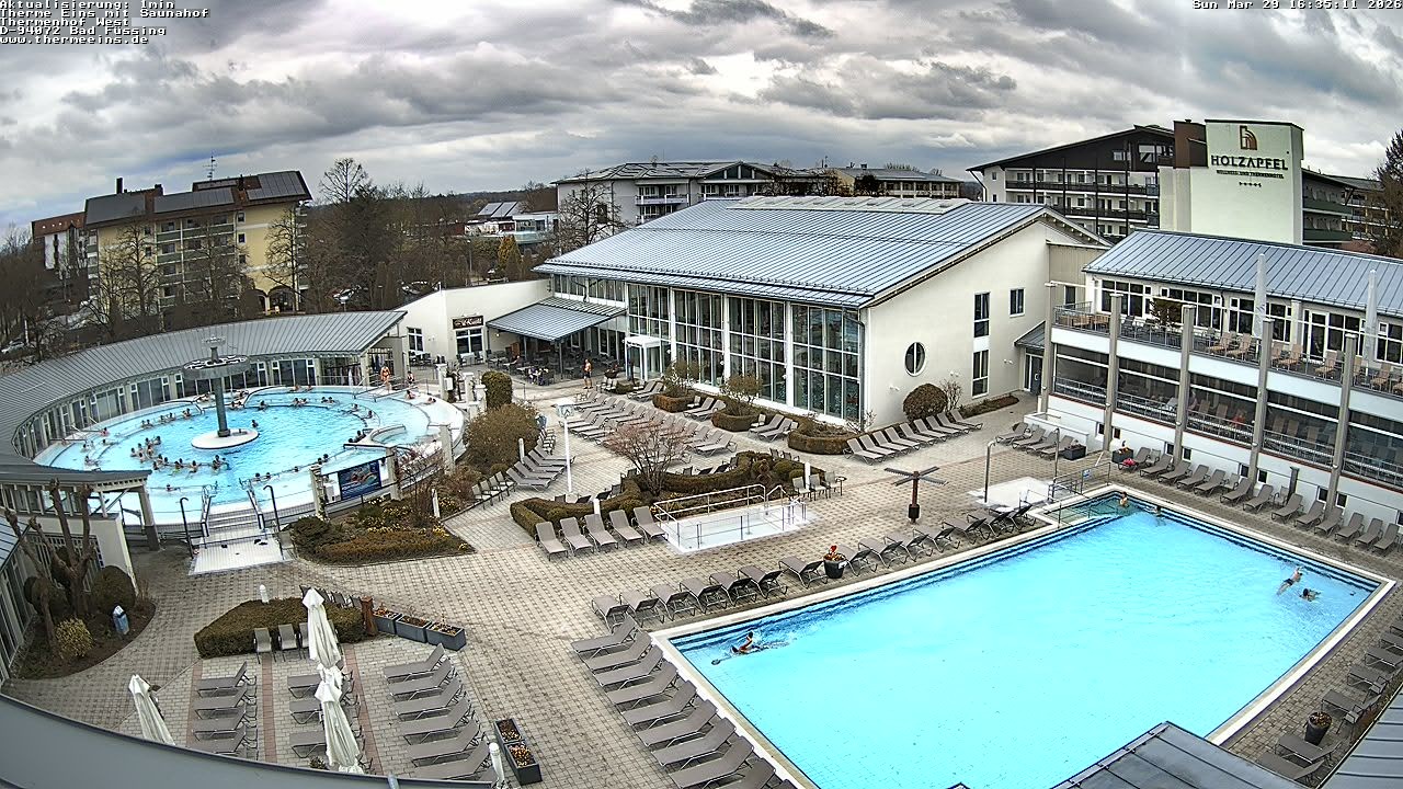 Archiv Foto Webcam Bad Füssing: Therme 1