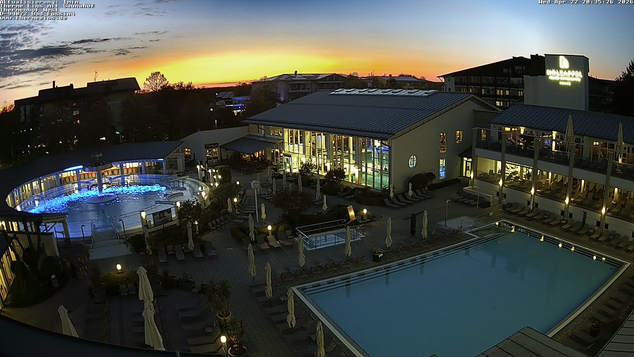 Archiv Foto Webcam Bad Füssing: Therme 1