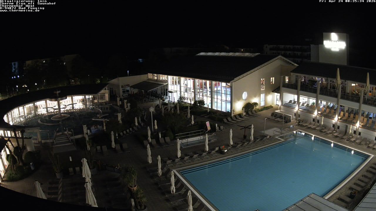 Archiv Foto Webcam Bad Füssing: Therme 1