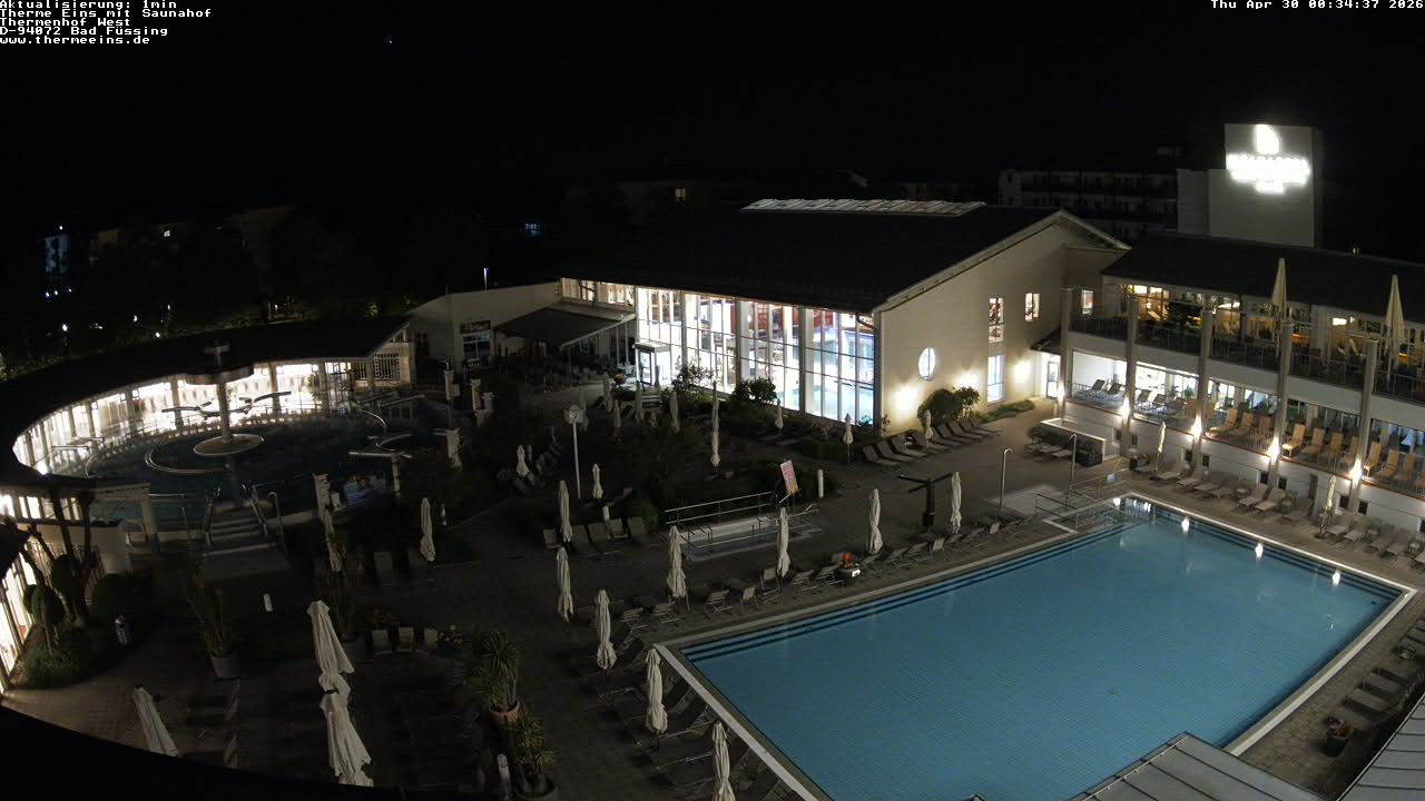 Archiv Foto Webcam Bad Füssing: Therme 1