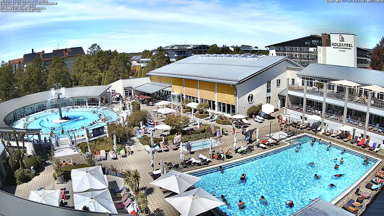 Archiv Foto Webcam Bad Füssing: Therme 1