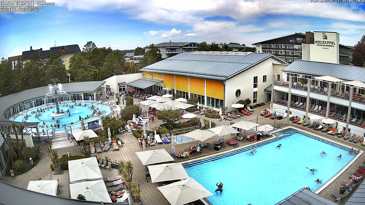 Archiv Foto Webcam Bad Füssing: Therme 1