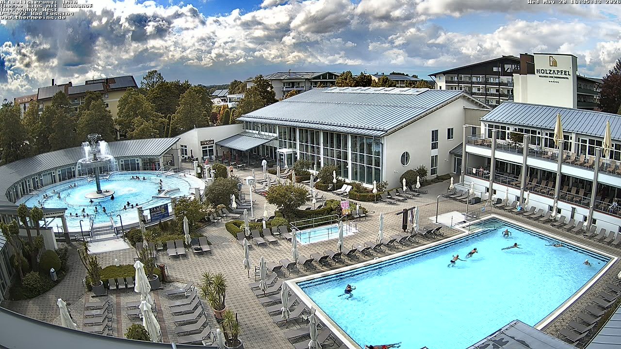 Archiv Foto Webcam Bad Füssing: Therme 1