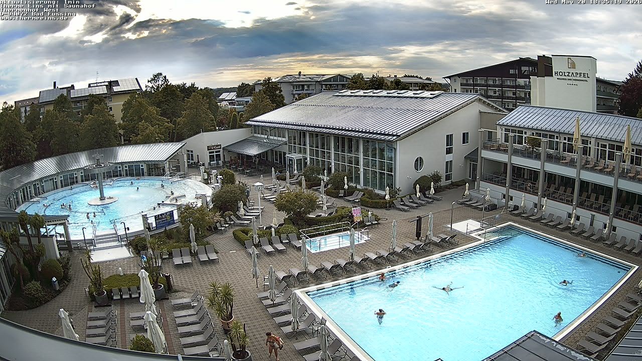 Archiv Foto Webcam Bad Füssing: Therme 1