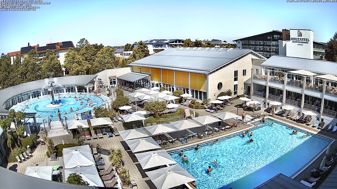 Archiv Foto Webcam Bad Füssing: Therme 1