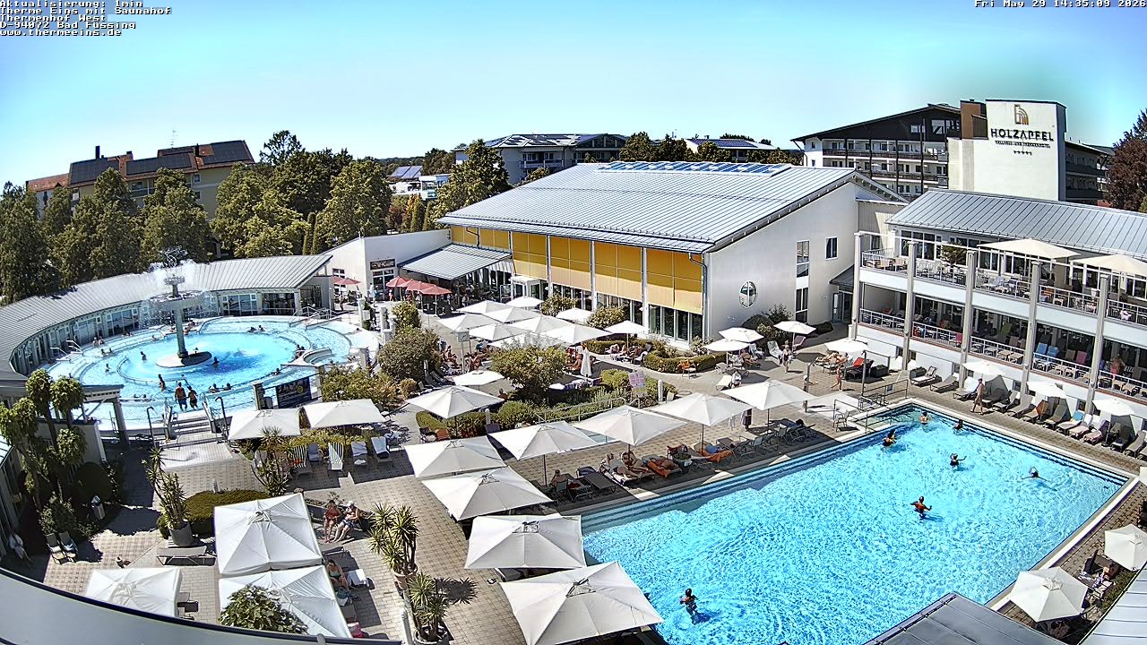 Archiv Foto Webcam Bad Füssing: Therme 1
