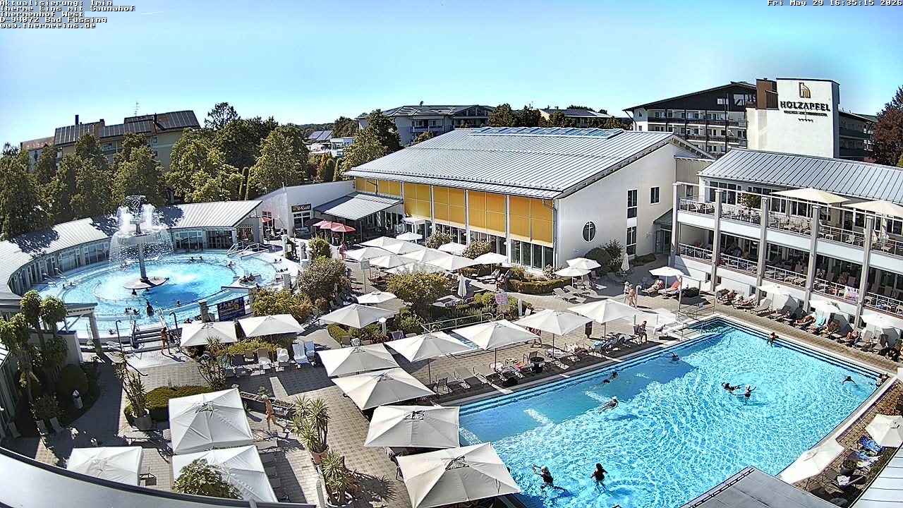 Archiv Foto Webcam Bad Füssing: Therme 1