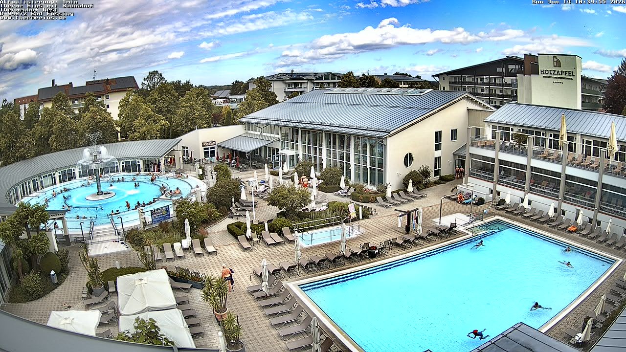 Archiv Foto Webcam Bad Füssing: Therme 1