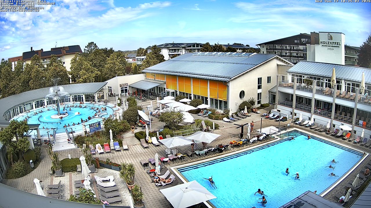 Archiv Foto Webcam Bad Füssing: Therme 1