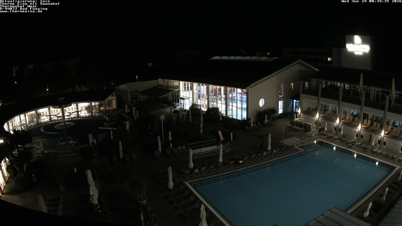 Archiv Foto Webcam Bad Füssing: Therme 1