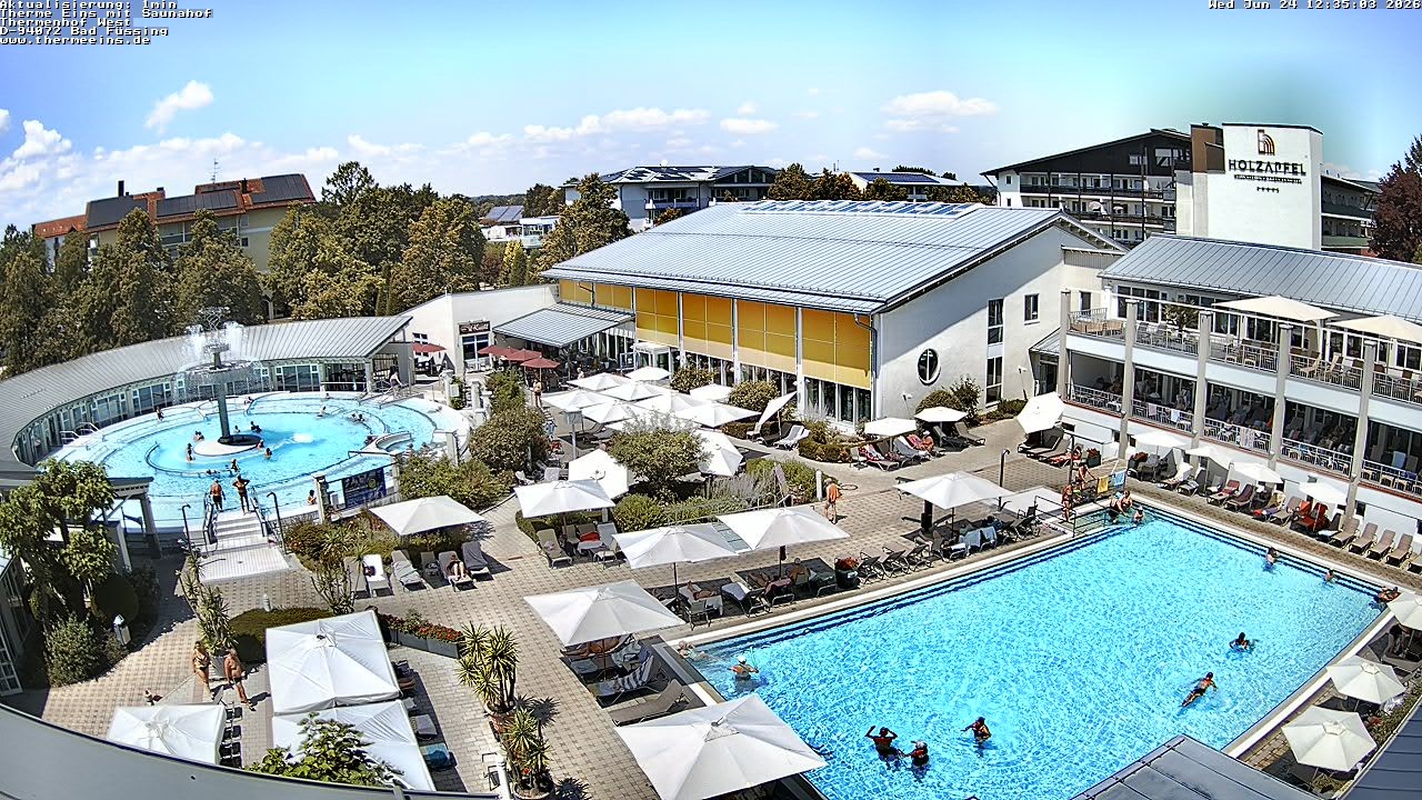 Archiv Foto Webcam Bad Füssing: Therme 1