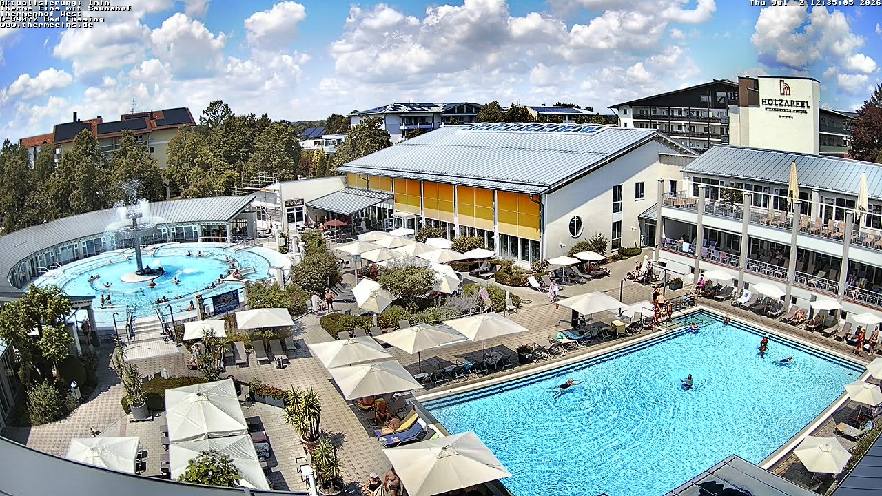 Archiv Foto Webcam Bad Füssing: Therme 1