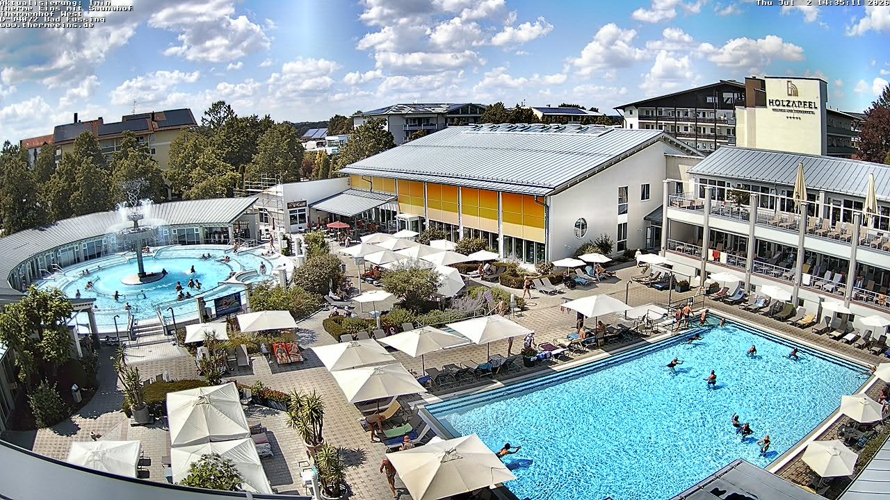 Archiv Foto Webcam Bad Füssing: Therme 1