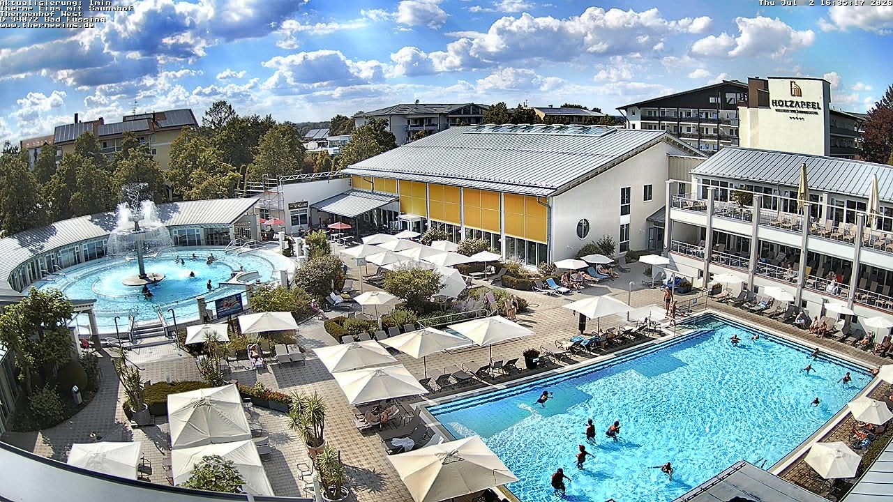 Archiv Foto Webcam Bad Füssing: Therme 1