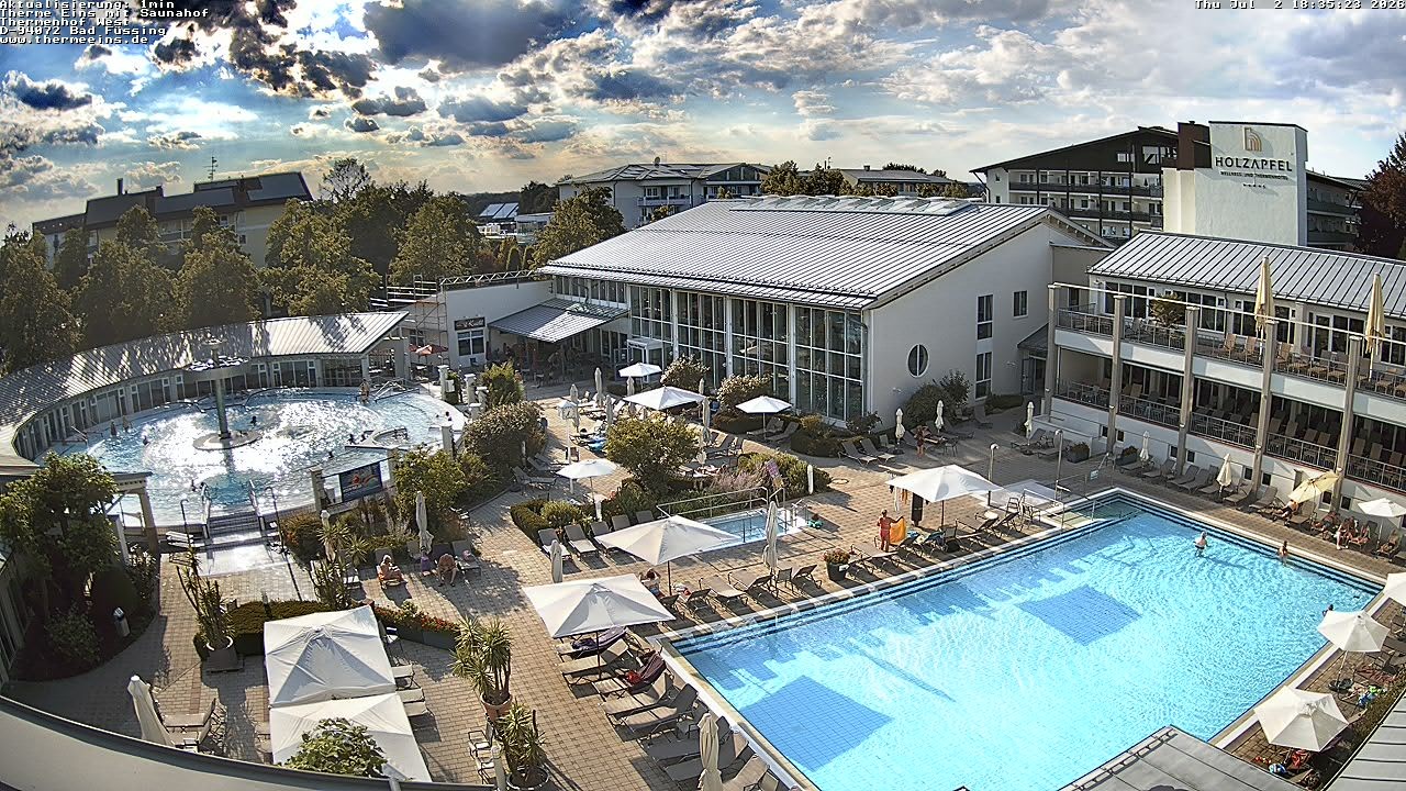 Archiv Foto Webcam Bad Füssing: Therme 1