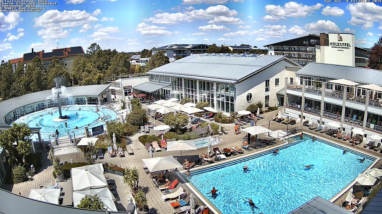 Archiv Foto Webcam Bad Füssing: Therme 1