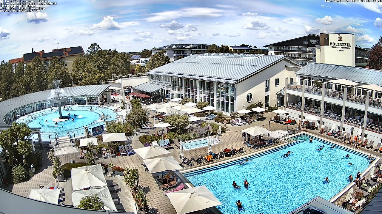 Archiv Foto Webcam Bad Füssing: Therme 1