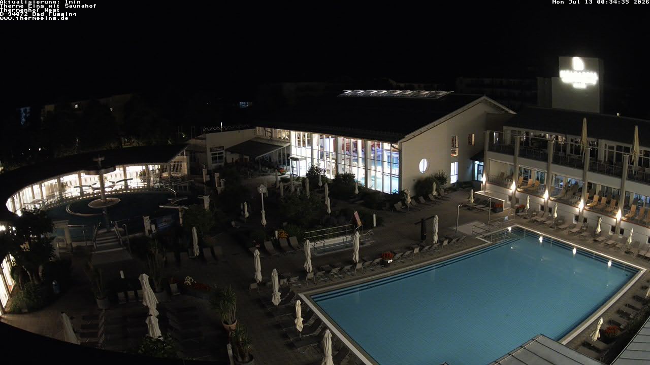 Archiv Foto Webcam Bad Füssing: Therme 1