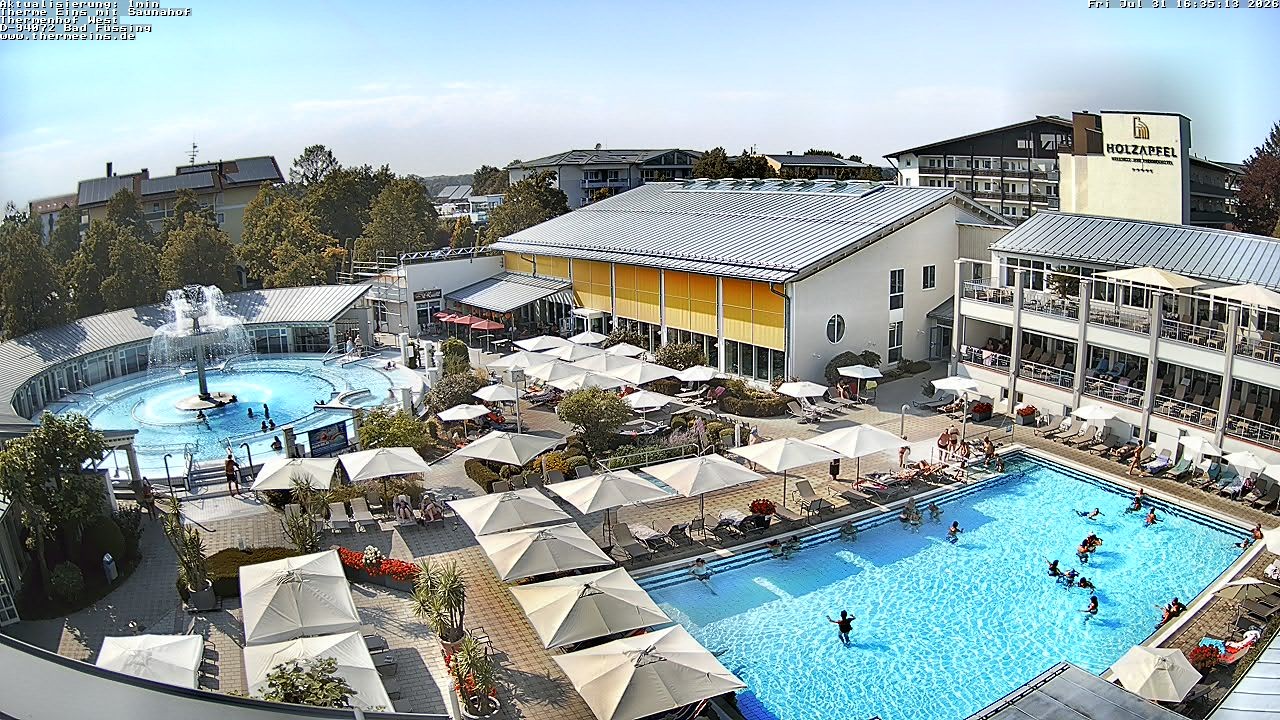 Archiv Foto Webcam Bad Füssing: Therme 1