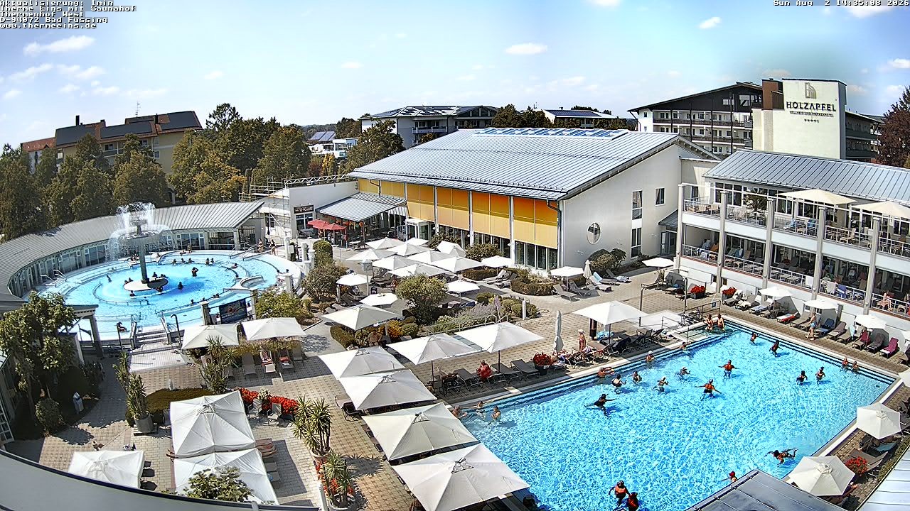 Archiv Foto Webcam Bad Füssing: Therme 1