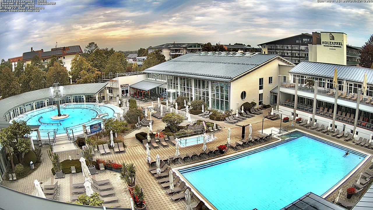 Archiv Foto Webcam Bad Füssing: Therme 1
