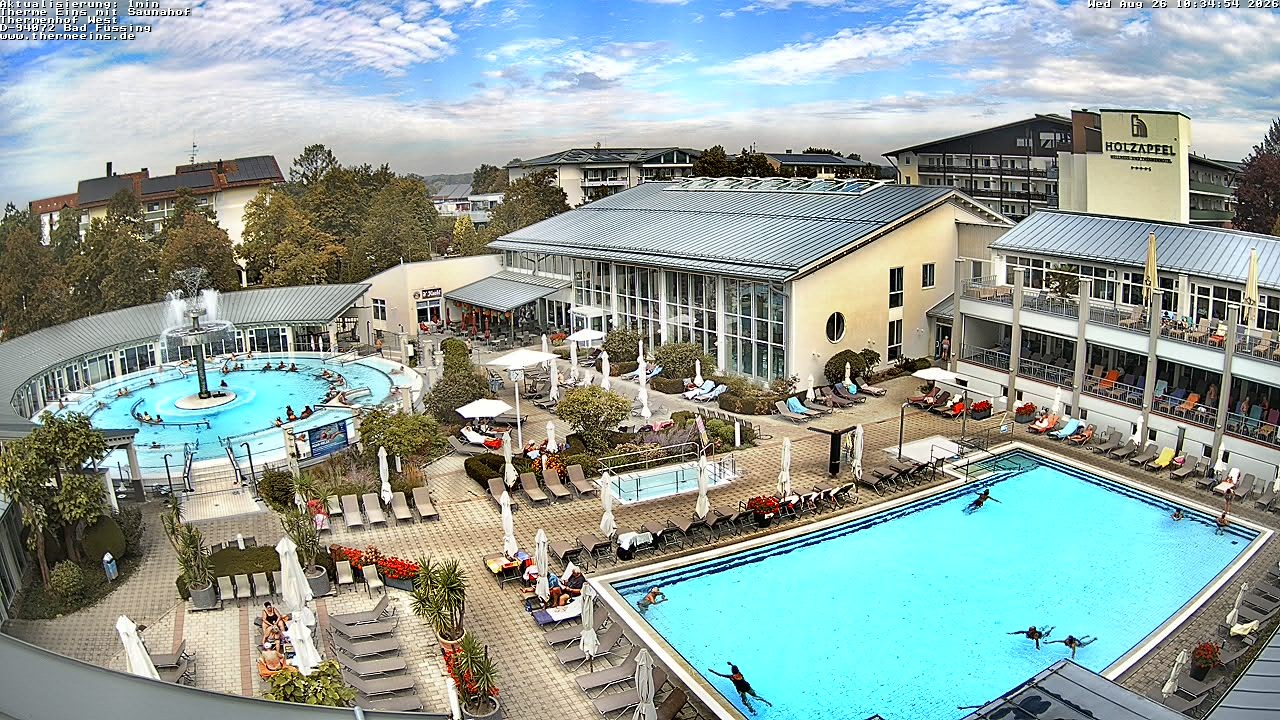 Archiv Foto Webcam Bad Füssing: Therme 1